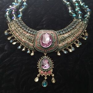Heidi Daus "Crystal Magnetism" Beaded Collar Necklace